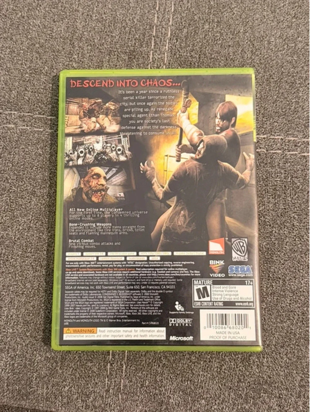 Condemned 2: Bloodshot for Xbox 360